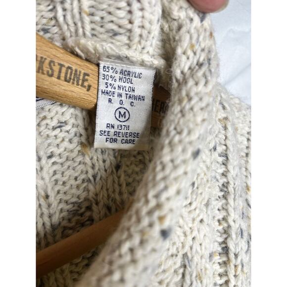 Bravo Roll Neck Sweater Pullover Wool Blend Mens Size Medium Vintage 1990s - Picture 9 of 10